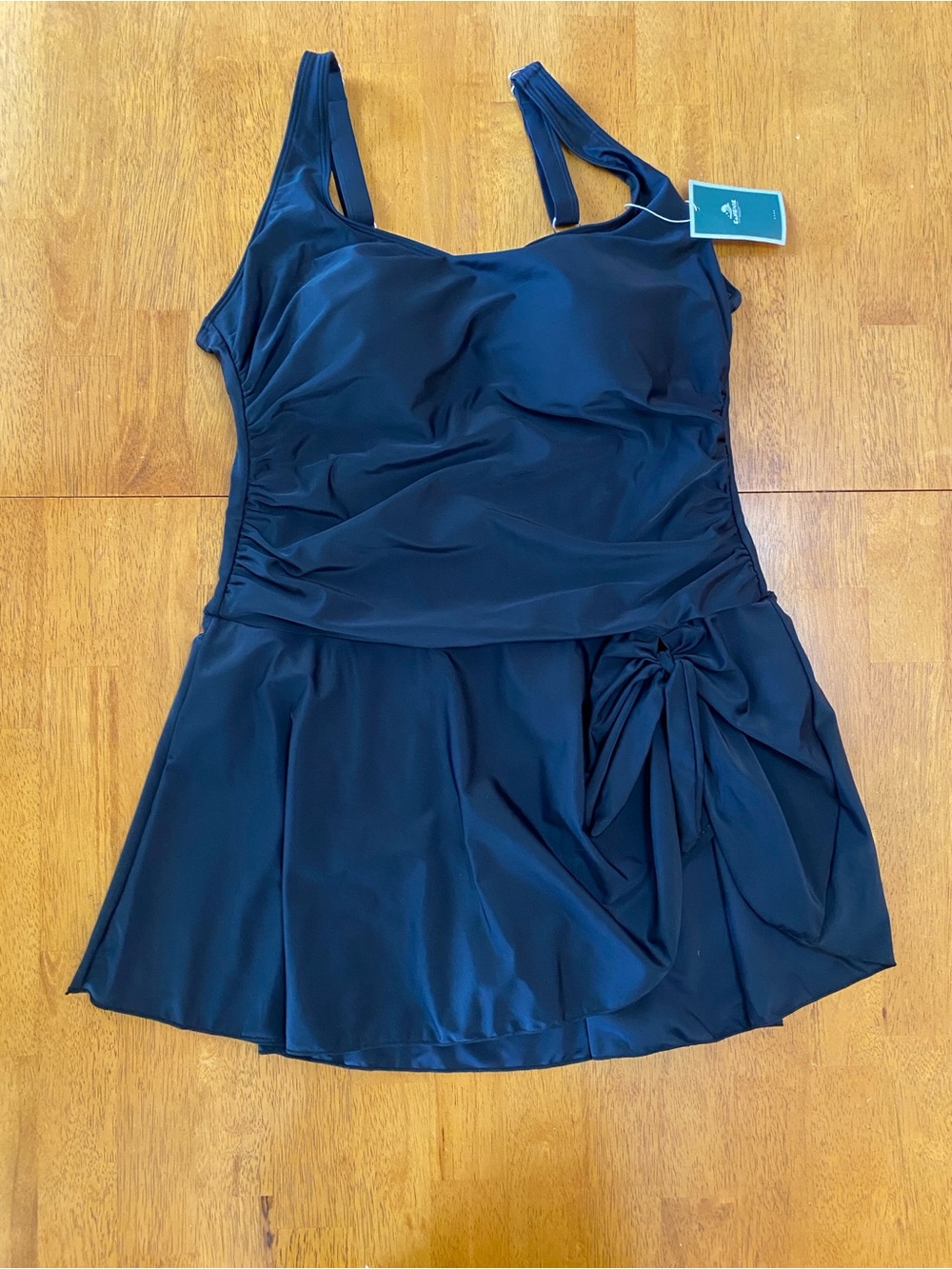 EoMenine -  Swim dress One-piece Swimsuit, Black, Sz 2XL